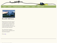 Tablet Screenshot of bramblehillfarm.com